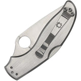 Spyderco Uptern Lockback C261P EDC Knife - Slim Compact Folding Blade With 2.88 Inch Satin 8Cr13MoV by Spyderco