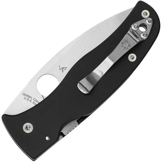Spyderco Bodacious Compression Lock Knife For EDC Enthusiasts - Black G10 Handle With CPM S30V Blade by Spyderco