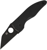 Spyderco MicroJimbo Compression Lock EDC Enthusiasts Knife CPM S30V DLC Blade G10 Black Pocket Clip by Spyderco