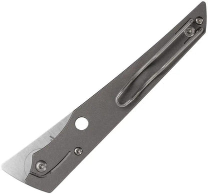 Spyderco Cobol SlipIt C273TIP Satin M390 Blade With Gray Titanium Handle For Everyday Carry by Spyderco