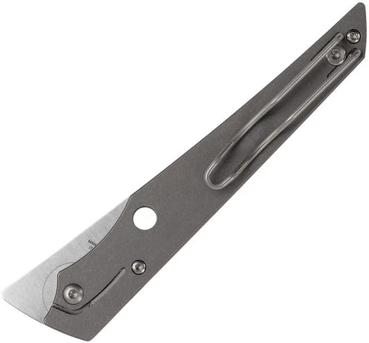 Spyderco Cobol SlipIt C273TIP Satin M390 Blade With Gray Titanium Handle For Everyday Carry by Spyderco
