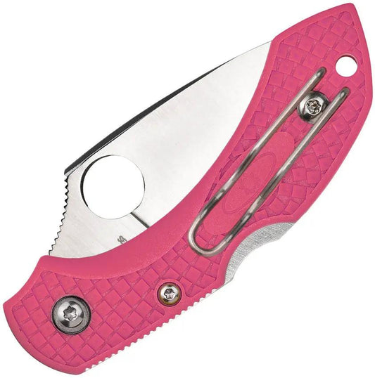Spyderco Dragonfly 2 Lockback - Pink FRN Handle S30V Blade EDC Knife For Women Everyday Carry Compact Lightweight by Spyderco