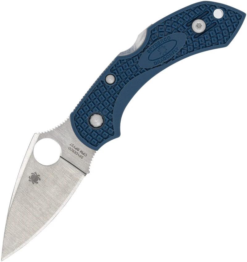 Spyderco Dragonfly 2 Lockback Cobalt Blue FRN EDC Knife CPM SPY27 Satin Blade For Everyday Carry Enthusiasts by Spyderco