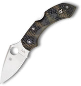 Spyderco Dragonfly 2 Lockback Knife C28ZFPGR2 With VG10 Satin Blade And Camouflage FRN Handle For EDC Enthusiasts by Spyderco