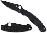 Spyderco Military 2 Salt Knife - MagnaCut Blade With Compression Lock DLC Coated Black G10 Handle For Professionals by Spyderco