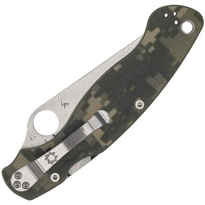 Spyderco Military 2 Compression Lock - 4 Inch Satin CPM S30V Blade With Camouflage Handle For Tactical EDC by Spyderco