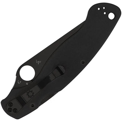 Spyderco Military 2 Compression Lock Knife - Black Serrated CPM S30V G10 Tactical EDC Ready by Spyderco
