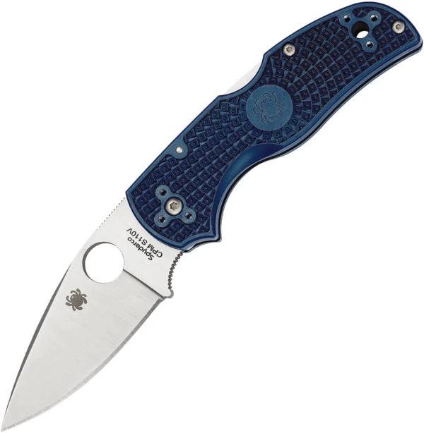 Spyderco Native 5 Lockback Knife With CPM S110V Blade Blue FRN Handle For EDC Enthusiasts by Spyderco
