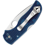 Spyderco Native 5 Lockback Knife - 3 Inch CPM S110V Blade Blue FRN Handle For EDC by Spyderco