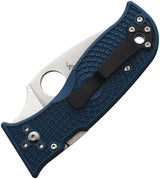 Spyderco Lil' Temperance Premium Compression Lock Knife 3in K390 Satin Blade Teal FRN EDC - Everyday Carry by Spyderco