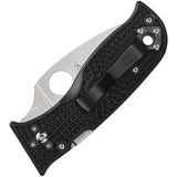 Spyderco Lil Temperance 3 Lightweight EDC Knife VG10 Serrated Blade - Durable Black FRN Handle by Spyderco