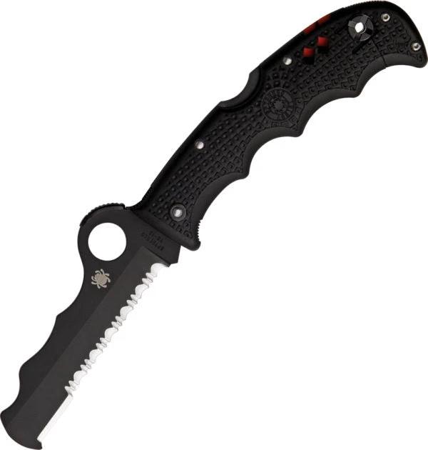 Spyderco Assist Lockback Knife With Cobra Hood VG10 Blade Glass Breaker Survival Whistle For Outdoor Enthusiasts by Spyderco