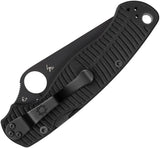 Spyderco Para Military 2 Salt - Corrosion-Resistant CPM MagnaCut Black DLC Coated Folding Knife For Outdoor Use by Spyderco