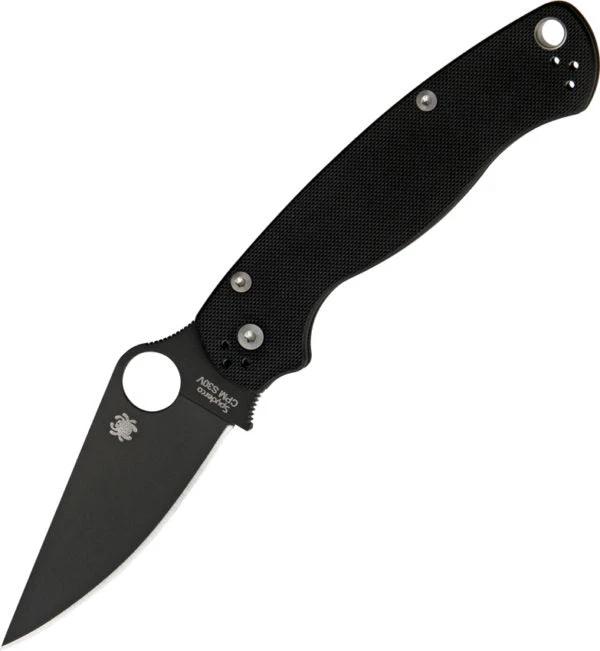 Spyderco Para Military 2 Comp Lock Knife With S45VN Steel Black G10 Handle EDC Tactical by Spyderco
