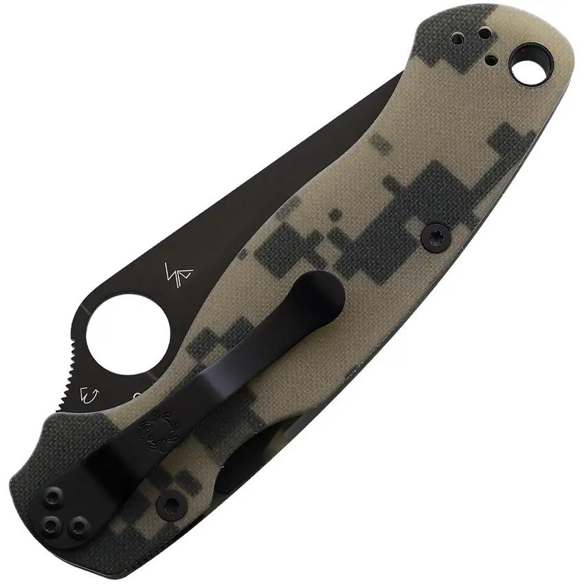 Spyderco Para Military 2 Comp Lock EDC Knife - S45VN Blade And Camouflage G10 Handle For Everyday Carry by Spyderco