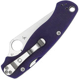 Spyderco Para Military 2 Comp Lock Blue G10 EDC Knife - Rugged Everyday Carry with Satin 3.5in Blade by Spyderco