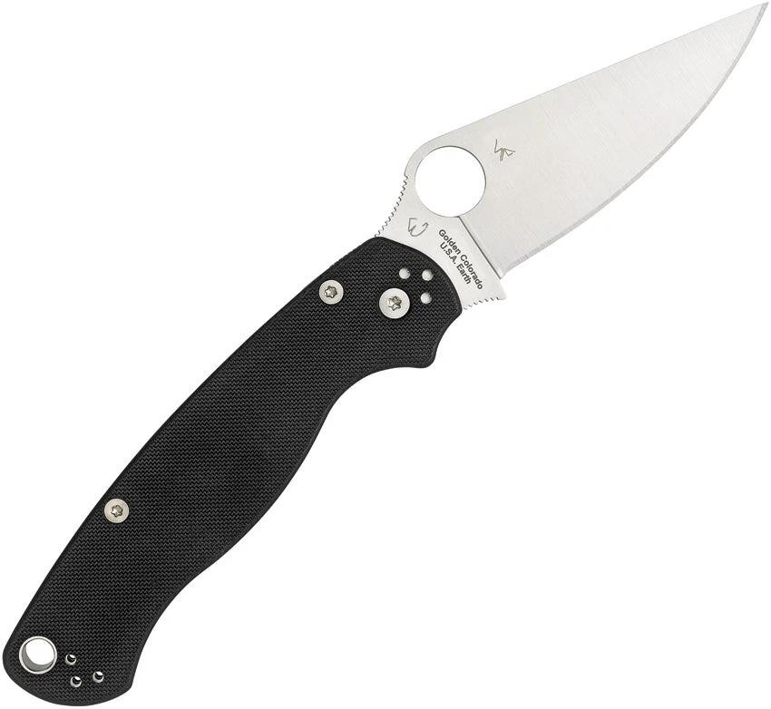 Spyderco Para Military 2 Black G10 Left C81GPLE2 by Spyderco