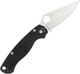 Spyderco Para Military 2 Black G10 Left C81GPLE2 by Spyderco