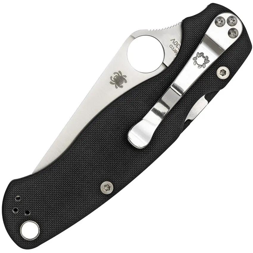 Spyderco Para Military 2 Left Hand Knife - S45VN Satin Blade With Black G10 Handle by Spyderco