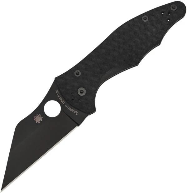 Spyderco Yojimbo 2 CPM S30V Wharncliffe Knife DLC Black G10 Handle For EDC Designed By Michael Janich by Spyderco