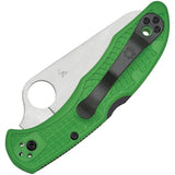 Spyderco Salt 2 Lockback Knife - Corrosion-Resistant LC200N Blade With Green FRN Handle For Outdoor EDC by Spyderco