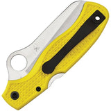 Spyderco Atlantic Salt Lockback Knife - High Visibility Yellow FRN Handle With Serrated 3.5 Inch Blade by Spyderco