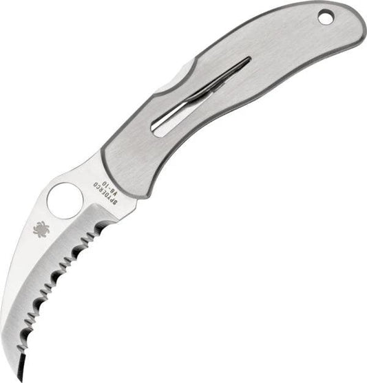 Spyderco Harpy Lockback Knife VG10 Hawkbill Blade Serrated 2Cr13 Handle EDC Ready by Spyderco