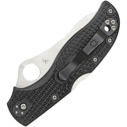 Spyderco Stretch 2 Lockback Knife - Compact EDC with 3.5 Inch Satin VG-10 Blade and FRN Handle by Spyderco