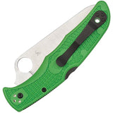 Spyderco Pacific Salt 2 Lockback Knife - Saltwater Ready Serrated LC 200N Blade Green FRN Handle by Spyderco