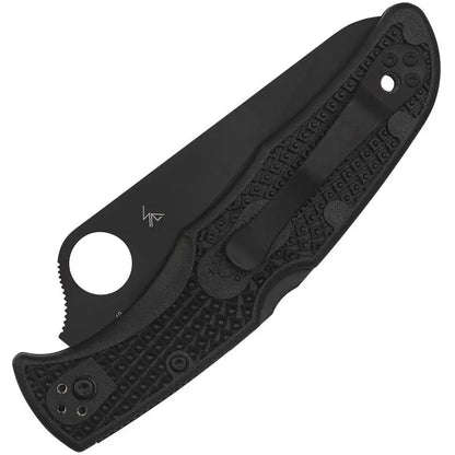 Spyderco Pacific Salt 2 Lockback Knife TiNi Coated H2 Steel Blade - Corrosion Resistant For Outdoor Adventurers by Spyderco