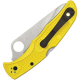 Spyderco Pacific Salt 2 Lockback Knife - High Visibility Yellow FRN Handle for EDC by Spyderco