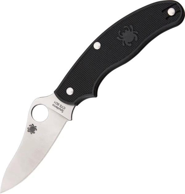 Spyderco UK Pen Knife Black FRN Slip Joint EDC Carry Three Inch Satin CTS BD1 Blade Boxed by Spyderco