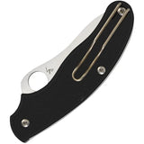 Spyderco UK Pen Knife Black FRN Slip Joint - Non Locking EDC Carry With Three Inch Satin CTS BD1 Blade by Spyderco