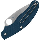 Spyderco SlipIt UK Penknife - Nonlocking SlipIt Action With Cobalt Blue FRN Handle 3 Inch CPM SPY27 Blade by Spyderco