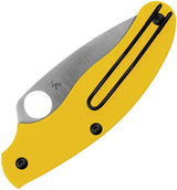 Spyderco Slipit Penknife - High Visibility Yellow FRN Handle With MagnaCut Blade For Everyday Carry by Spyderco