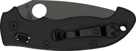Spyderco Manix 2 XL Knife - Black DLC CPM S30V Blade 3.75 Inch With G10 Handle For EDC Enthusiasts by Spyderco
