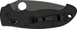 Spyderco Manix 2 XL Knife - Black DLC CPM S30V Blade 3.75 Inch With G10 Handle For EDC Enthusiasts by Spyderco