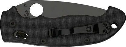 Spyderco Manix 2 XL Knife - Black DLC CPM S30V Blade 3.75 Inch With G10 Handle For EDC Enthusiasts by Spyderco