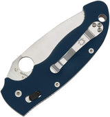 Spyderco Manix 2 XL Ball Bearing Lock Knife - Cobalt Blue G10 Handle With Premium CPM SPY27 Blade by Spyderco