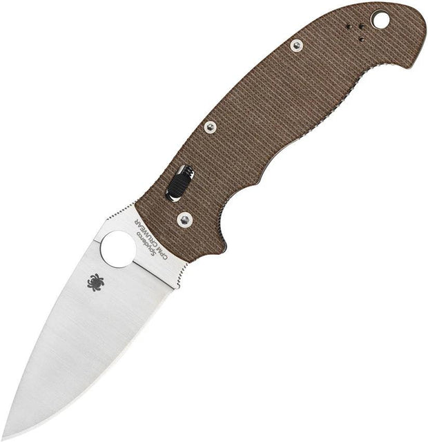 Spyderco Manix 2 XL Brn Canvas Micarta C95MPCW2 by Spyderco