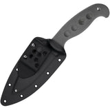 Spyderco Temperance Fixed Blade Knife - Durable CPM Cru-Wear Satin Blade With Gray FRN Handle For Rugged EDC by Spyderco