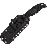 Spyderco Enuff 2 Fixed Blade Knife - Full Tang VG10 Satin Blade For EDC Outdoor With G Clip Attachment by Spyderco