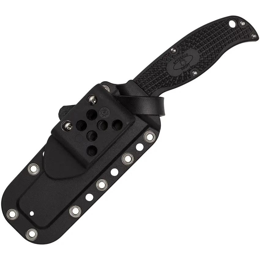Spyderco Enuff 2 Fixed Blade Knife - Full Tang VG10 Satin Blade For EDC Outdoor With G Clip Attachment by Spyderco