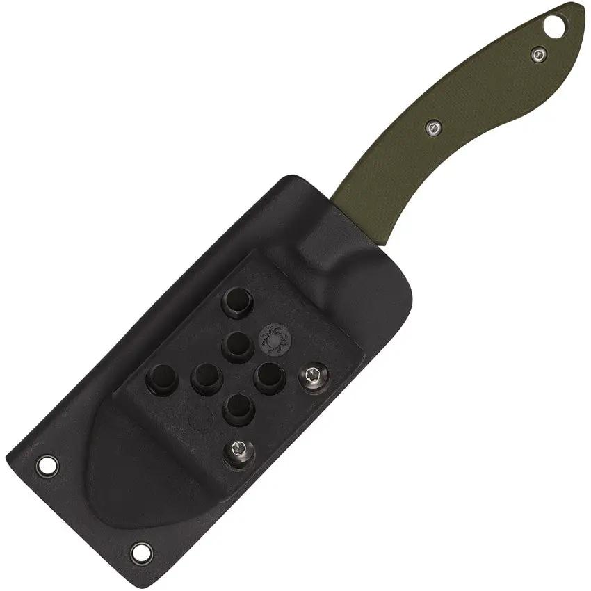 Spyderco Stok Drop Point Knife - 3 Inch Satin Blade With OD G10 Full Tang For EDC by Spyderco
