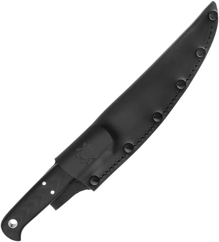 Spyderco Shelter Cove Fixed Blade Knife - Full Tang Satin Blade With 8Cr17MoV Steel And G10 Handle For Rugged Outdoors by Spyderco