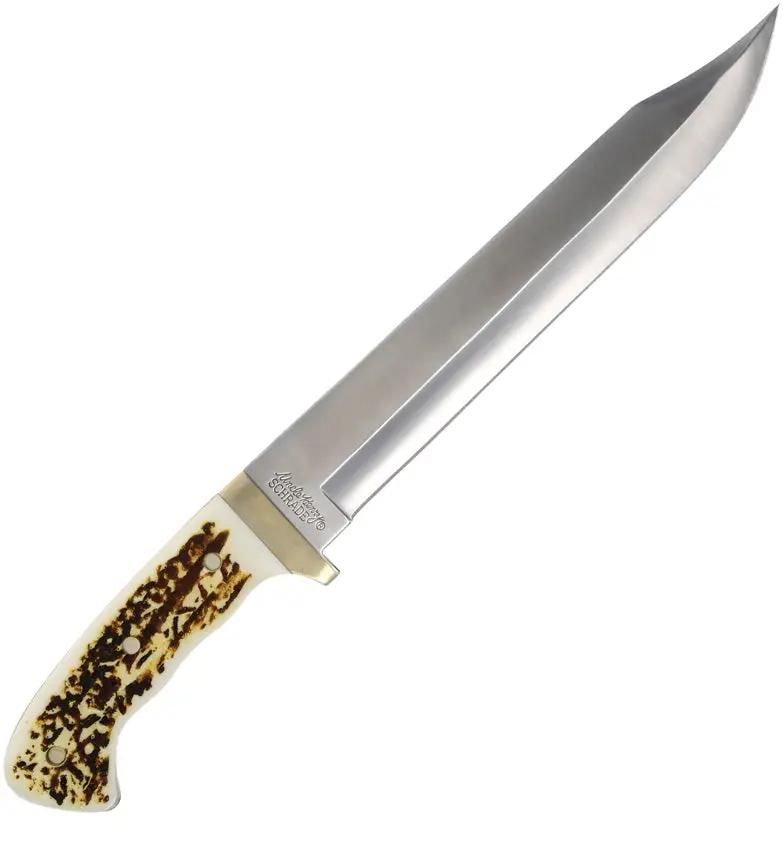 Schrade Next Generation Bowie Knife 1116426 - Satin Blade With Staglon Handle Full Tang For Outdoorsmen by Schrade
