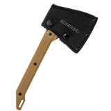 Schrade Frontier Axe 12 Inch Full Tang - Black Oxide 3Cr13 Head and Belt Cutter For Outdoor Survivalists by Schrade