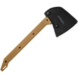 Schrade Frontier Axe Full Tang Survival Tool For Outdoor Enthusiasts - Brown GFN Handle With Belt Sheath by Schrade