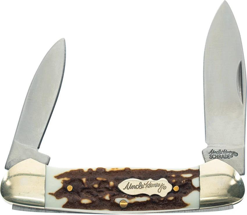 Schrade Large Canoe Staglon 1135994 by Schrade