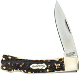 Schrade Bruin Lockback Knife Staglon Handle Premium Outdoorsman Utility With 7Cr17MoV Blade by Schrade